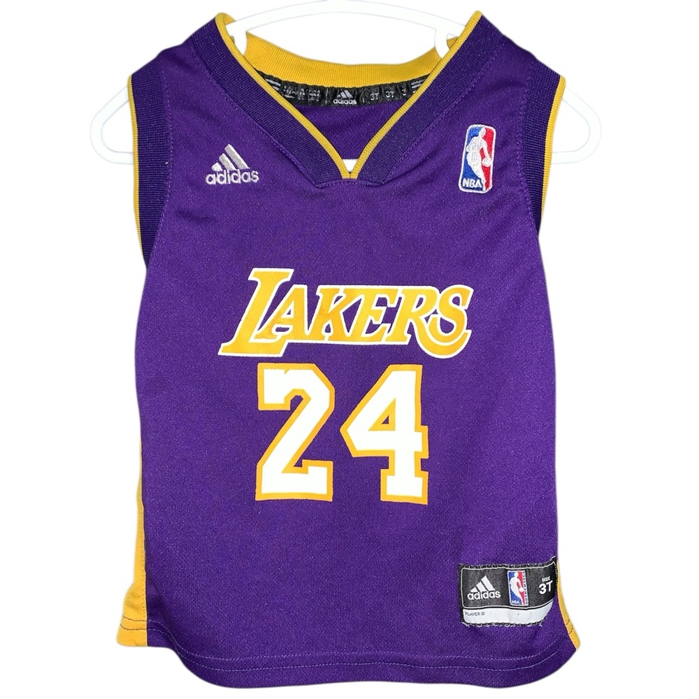 Kobe Bryant #24 Los Angeles Lakers NBA Adidas Purple Away Jersey Toddler 3T